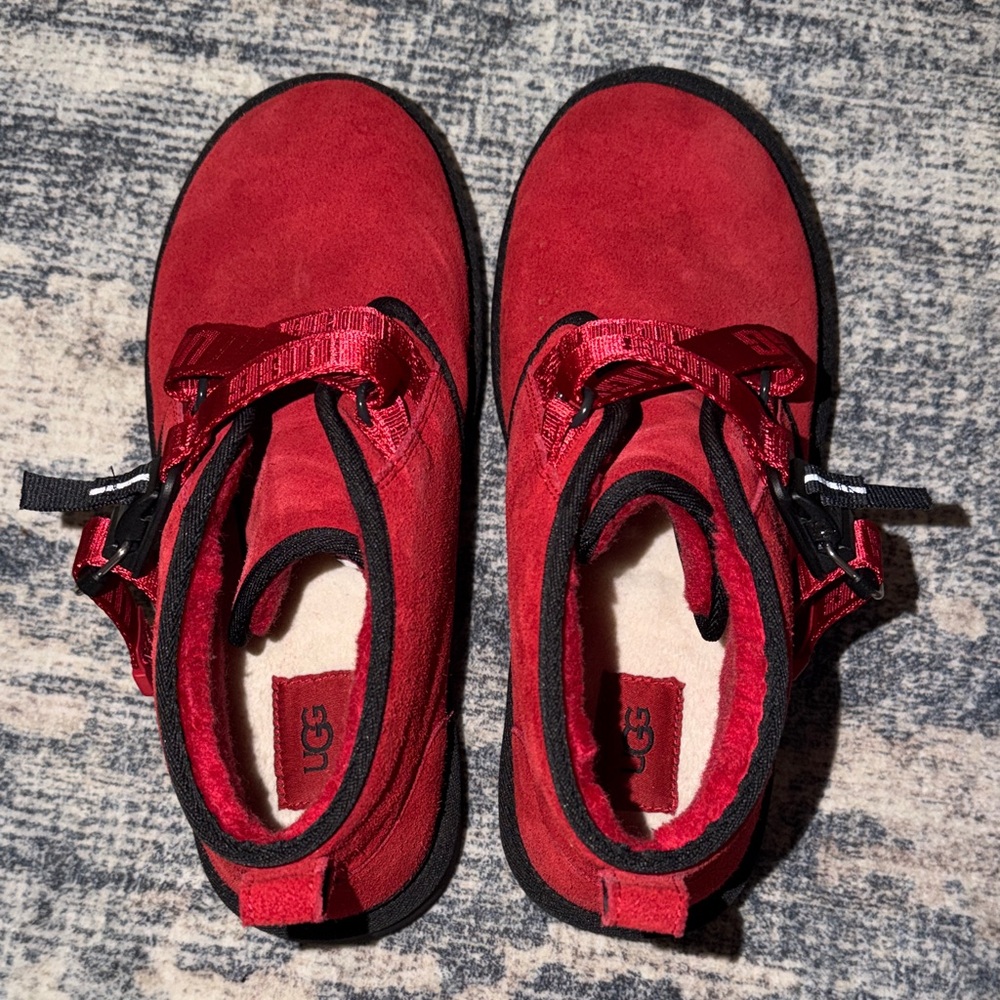 UGG Men’s Vibrant Red and Black Boots